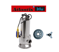 ATLANTİS PASPARCL 10-1.1T - 1.5 HP 380V PARÇALAICI BIÇAKLI PASLANMAZ ÇELİK FOSEPTİK DALGIÇ POMPA