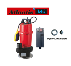 ATLANTİS WQ 15-1.1M - 1.5 HP 220V TAM ÖĞÜTÜCÜ PARÇALAYICI BIÇAKLI FOSEPTİK DALGIÇ POMPA