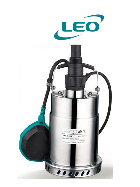 LEO XKS-400S 0.5 HP 220V PASLANMAZ ÇELİK GÖVDELİ DRENAJ DALGIÇ POMPA