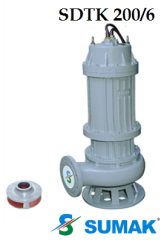 SDTK 200/6 20.HP 380V AĞIR TİP  FOSEPTİK DALGIÇ POMPA 1450 d/d