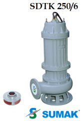 SDTK 250/6 25.HP 380V AĞIR TİP  FOSEPTİK DALGIÇ POMPA 1450 d/d