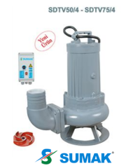 SDTV 75/4 7.5 HP 380V  VORTEX ÇARKLI FOSEPTİK DALGIÇ POMPA