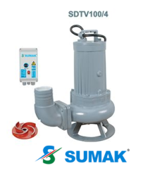 SDTV 100/4 10 HP 380V  VORTEX ÇARKLI FOSEPTİK DALGIÇ POMPA