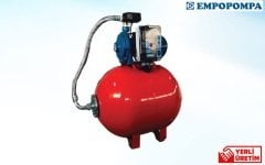 Empo EMH-ÇK   150    1.5Hp 380V   50 Litre Yatık Tanklı Çift Kademe Pompalı Paket Hidrofor