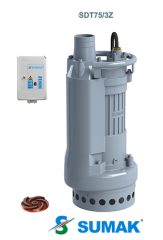 SDT 75/3Z 7.5 HP 380V GÖVDE SOĞUTMALI DRENAJ DALGIÇ POMPA