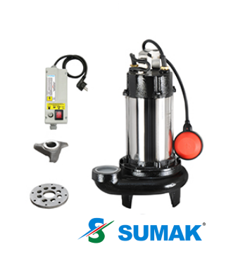 SBRM 18/2 1.8 HP 220V BIÇAKLI FOSEPTİK DALGIÇ POMPA