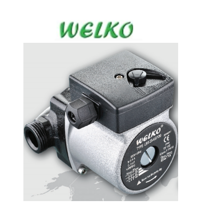 WELKO LRS 25-6S/130 1'' GİRİŞ-ÇIKIŞLI 3 HIZLI SICAK SU SİRKÜLASYON POMPASI