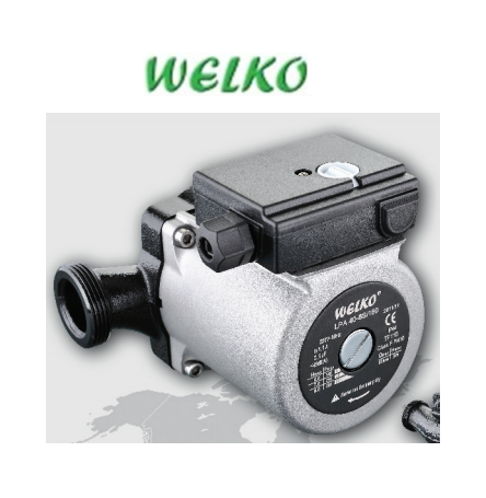 WELKO LPA 40-8S/180 11/2 '' GİRİŞ-ÇIKIŞLI 3 HIZLI SICAK SU SİRKÜLASYON POMPASI