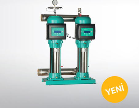 WİLO INİTİAL Hİ-SMART 2-304-3/16/M/E-1,1 2x1.5 HP İKİ POMPALI FREKANS KONVERTÖRLÜ HİDROFOR