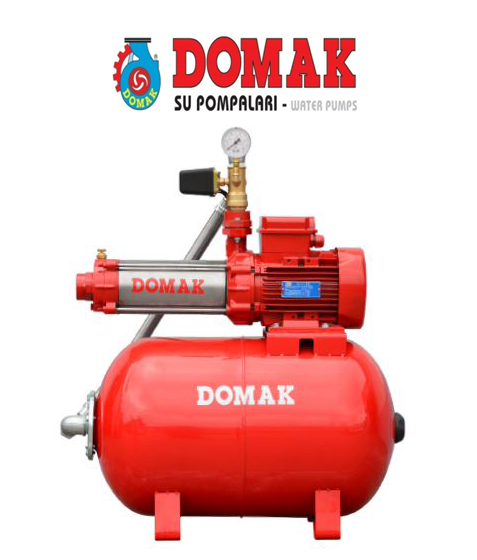 DOMAK 1205‐7 MB 1.5 HP 220V YATIK TANKLI PAKET HİDROFOR