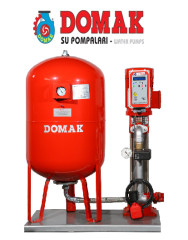 DOMAK 1208‐6 TB 3.HP 380V DİKEY MİLLİ ÇOK KADEMELİ SESSİZ PAKET HİDROFOR