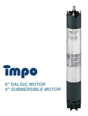 İMPO 60 HP - 380V 6'' İNÇ TEK DALGIÇ POMPA MOTORU (SU SOĞUTMALI) V TİPİ