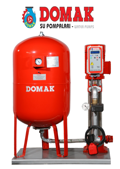 DOMAK 1216‐7 TB - 7.5 HP 380V DİKEY MİLLİ ÇOK KADEMELİ SESSİZ PAKET HİDROFOR
