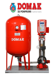 DOMAK 1216‐7 TB - 7.5 HP 380V DİKEY MİLLİ ÇOK KADEMELİ SESSİZ PAKET HİDROFOR
