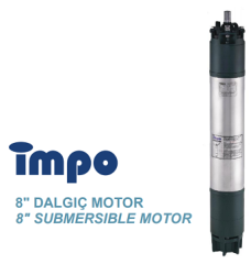 İMPO 30 HP - 380V 8'' İNÇ TEK DALGIÇ POMPA MOTORU (SU SOĞUTMALI)