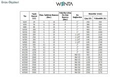 Wenta  WE-1000  1000 Litre  16 Bar  Dik Ayaklı Hidrofor ve Genleşme Tankı (Manometreli)