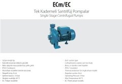 Aquastrong ECm 146     0.6kW 220V  Tek Kademeli Santrifüj Pompa