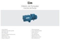 Aquastrong EJm60LB       0.45kW 220V  Döküm Gövdeli Jet Pompa