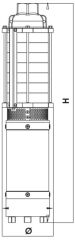 SUMAK, 5SD5, 5'', 1HP, 220V,  DALGIÇ POMPA