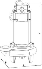 Sumak SBRM 19/2 1.8HP 220v Kırıcılı Foseptik Dalgıç Pompa