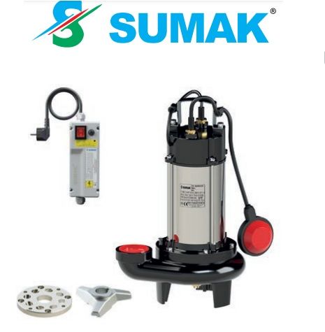 Sumak SBRM 19/2 1.8HP 220v Kırıcılı Foseptik Dalgıç Pompa