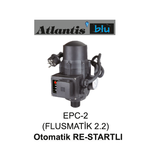 ATLANTİS MONRO EPC-2 - 1.5 HP OTOMATİK BASINÇ KONTROL KİTİ (HİDROMAT)