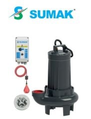 SUMAK SBRT 75/3 P  7.5Hp 380v Bıçaklı Foseptik Dalgıç Pompa (parçalayıcılı)