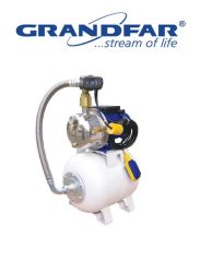 Grandfar AUTO-JetS 100-50lt  50 Litre Yatay Tanklı 1Hp 220V Paslanmaz Jet Pompalı Paket Hidrofor