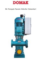 DOMAK KPDR50‐3 TB - 30 HP 380V TEK POMPALI DÜŞEY MİLLİ DÖKÜM GÖVDELİ ÇOK KADEMELİ SESSİZ HİDROFOR