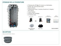 SFA SANIFOS 1300  2 VX T  380V Çift Pompalı Vortex (Açık Fanlı)  Foseptik  Atık Su Tahliye Cihazı / TRİFAZE