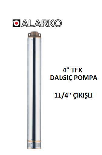 ALARKO 4SD2/47 DMD - 4 HP 4'' İNÇ TEK DALGIÇ POMPA KADEMESİ (11/4'') ÇIKIŞLI