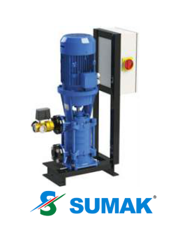 SHT50/2A 20.HP 380V TEK POMPALI DÜŞEY MİLLİ KADEMELİ HİDROFOR