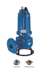 ETNA DTRT 550 - 5.5 HP 380V PARÇALAYICI BIÇAKLI ENDÜSTRİYEL TİP FOSEPTİK DALGIÇ POMPA
