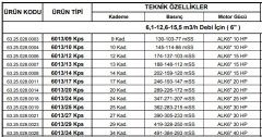 Alarko  6013/27 Kps  30Hp  6\'\' Paslanmaz Derin Kuyu Dalgıç Pompa (Motor+Pompa) ALK-KPS Serisi