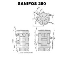 SFA SANİFOS 280 1 VX S   MONOFAZE 220V VORTEX(AÇIK FANLI) FOSEPTİK ATIK SU TAHLİYE CİHAZI - TEK POMPALI 280 LİTRE