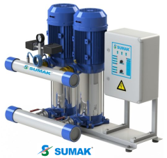 SHT8B 220/6 2x2.2 HP 380V ÇİFT POMPALI KADEMELİ HİDROFOR
