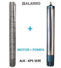 Alarko  6017/27 Kps  20Hp  6\'\' Paslanmaz Derin Kuyu Dalgıç Pompa (Motor+Pompa) ALK-KPS Serisi