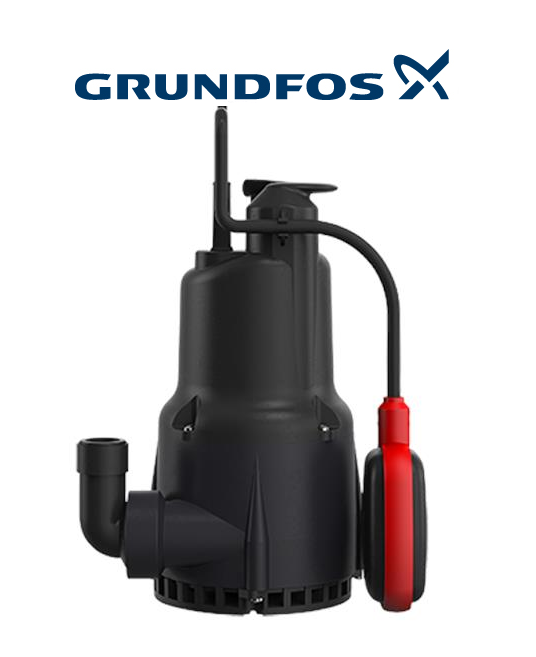 GRUNDFOS UNİLİFT KPC 300 A  - 0.46 HP 220V YARI AÇIK FANLI TEMİZ SU DALGIÇ POMPA-98863989