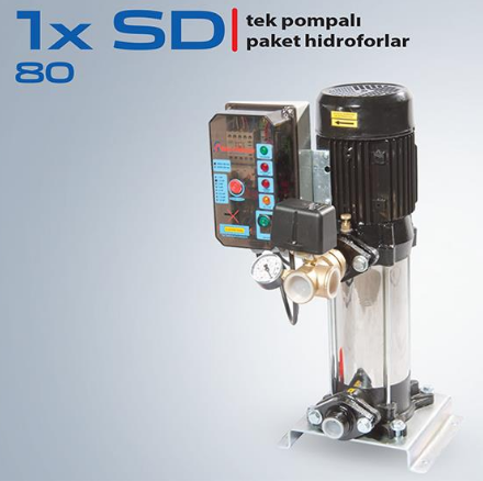 STAR 1XSD 80/10 M 2 HP 220V DÜŞEY MİLLİ TEK POMPALI PAKET HİDROFOR