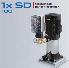 STAR 1XSD 100/7 T 7.5 HP 380V DÜŞEY MİLLİ TEK POMPALI PAKET HİDROFOR