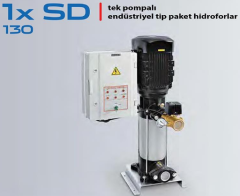 STAR 1XSD 130/5 T 7.5 HP 380V DÜŞEY MİLLİ TEK POMPALI PAKET HİDROFOR