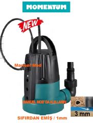 Momentum, PKS-400SW, 400W-220V, Plastik Gövdeli, Gizli Flatörlü, Temiz Su Drenaj Dalgıç Pompa (Sıfırdan Emişli)