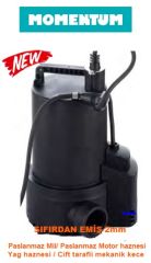 Momentum PKS-400GW 400W-220V Plastik Gövdeli Gizli Flatörlü Temiz Su Drenaj Dalgıç Pompa (Sıfırdan Emişli)