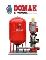 DOMAK 214Y‐7 - 5.5 HP 380V TEK POMPALI ELEKTRİKLİ PAKET YANGIN HİDROFORU