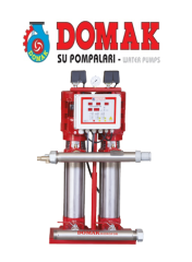 DOMAK 214Y‐7 - 2x5.5 HP 380V İKİ POMPALI ELEKTRİKLİ YANGIN HİDROFORU