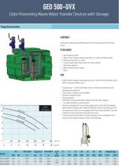 Aquastrong  GEO 500 - 2 GMV 75 M   Kendinden Depolu Koku Yapmayan Foseptik Tahliye Cihazı