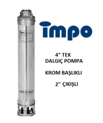 İMPO SK 406/26 - 4 HP 4'' İNÇ TEK DALGIÇ POMPA KADEMESİ (2'') ÇIKIŞLI-Technoplast Başlıklı