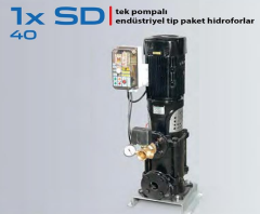 STAR 1XSD 40/6 30.HP 380V DÜŞEY MİLLİ TEK POMPALI ENDÜSTRİYEL TİP PAKET HİDROFOR