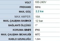 MOMENTUM, DF-15, 3HP, 220V, OTOMATİK, DİJİTAL BASINÇ ŞALTERİ
