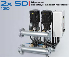 STAR 2xSD 130/7T 2x10 HP 380V DÜŞEY MİLLİ ÇİFT POMPALI ENDÜSTRİYEL TİP PAKET HİDROFOR (2 POMPALI)